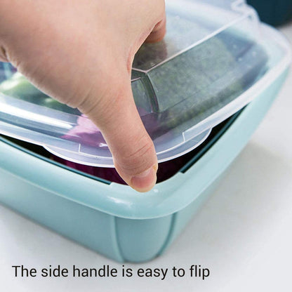 Wukusy double-layer food drainer washing basket with collapsible strainers and colander for kitchen food rinsing and drying.