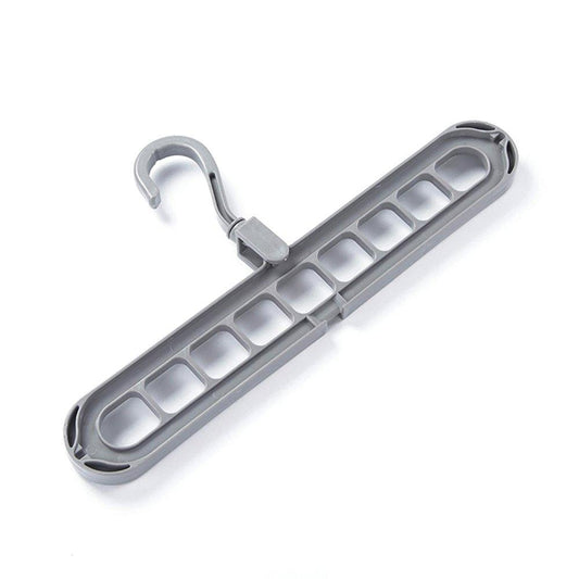 Wukusy 9-hole plastic hanger hook for indoor wardrobe, clothes organization, storage, balcony, and windowsill use.