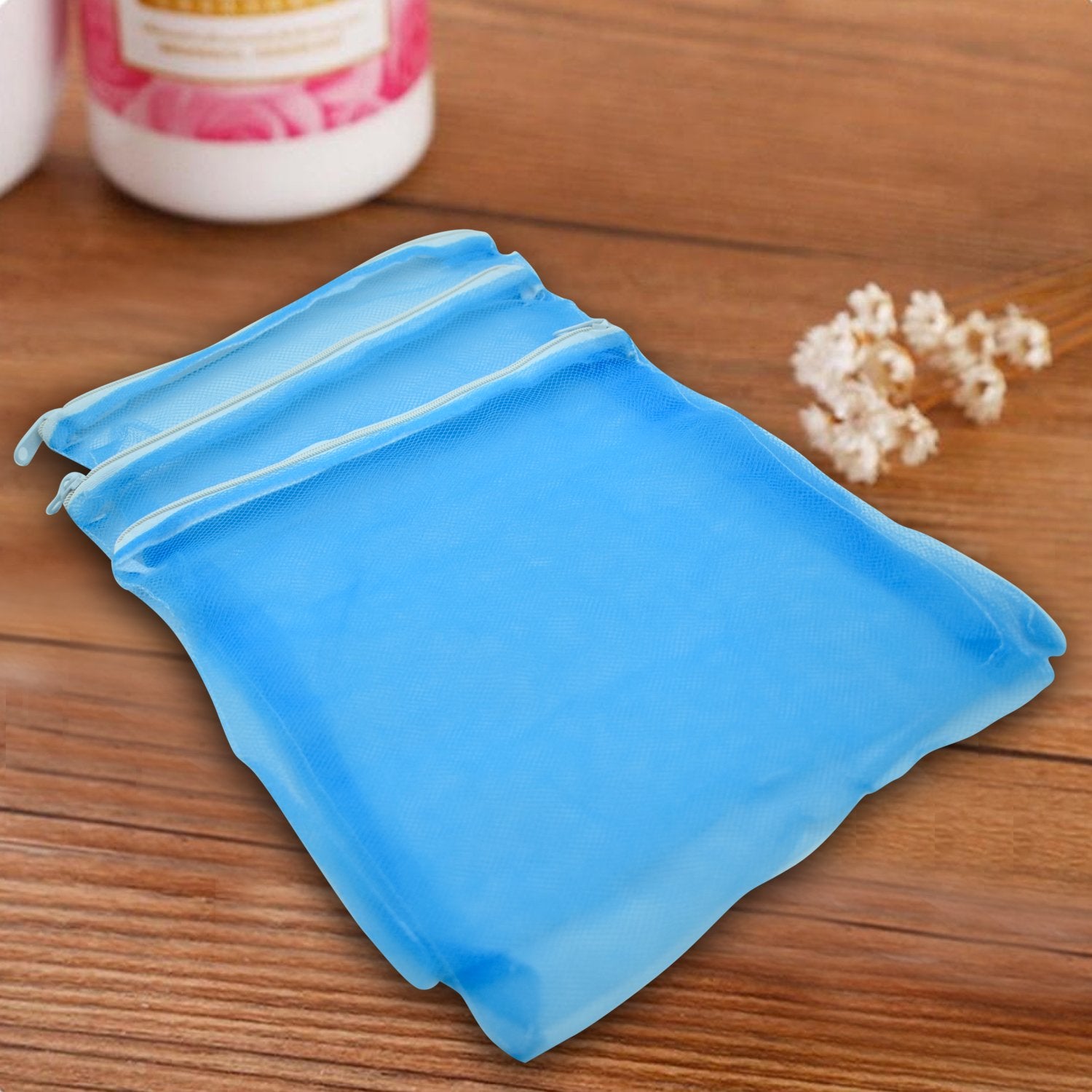 Multicolored Wukusy fridge bags for fruits and vegetables with zip net, ideal for kitchen storage and organization.