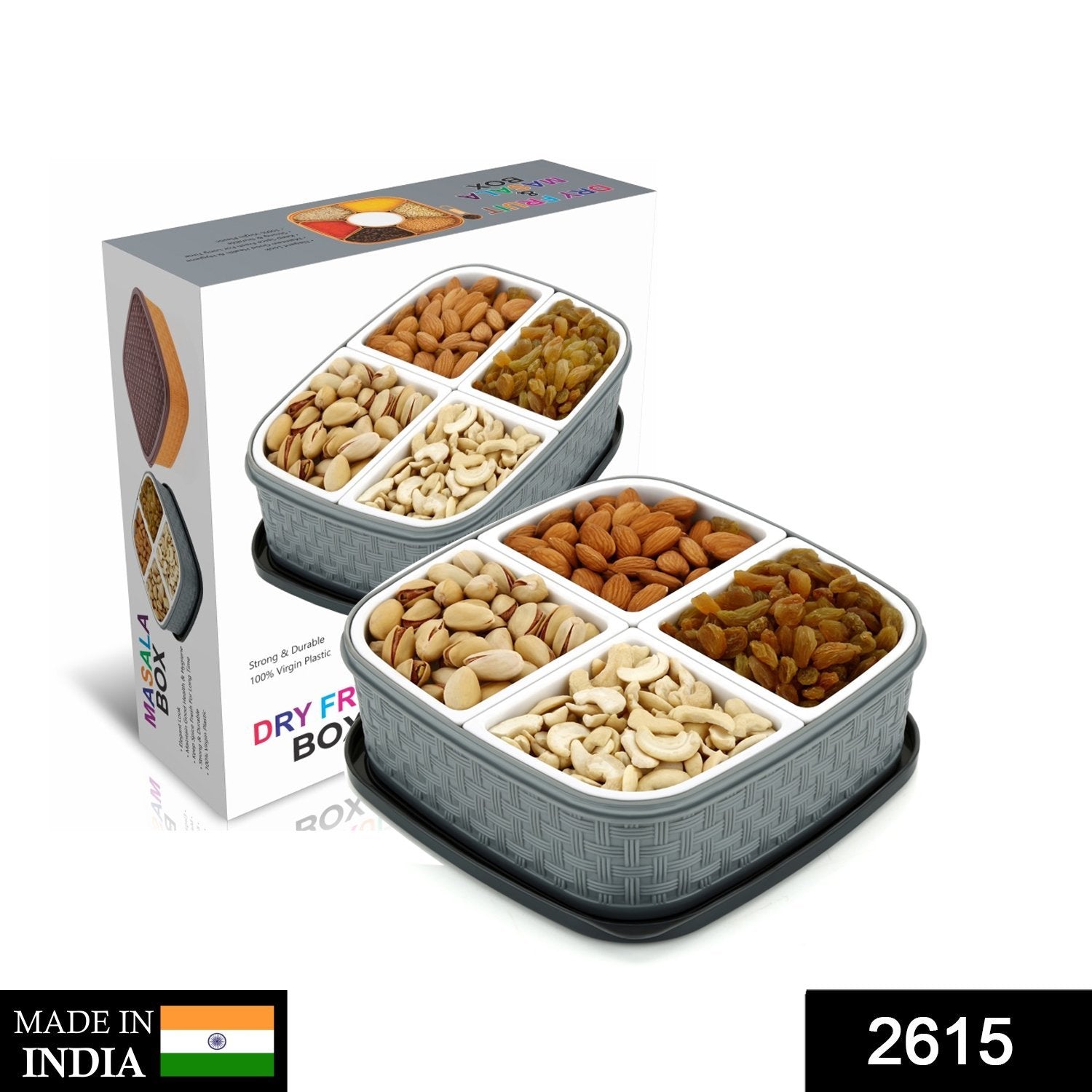 Wukusy Dry Fruit Chocolates Sweet Box with assorted chocolates and dry fruits in a decorative gift box for home and kitchen use.