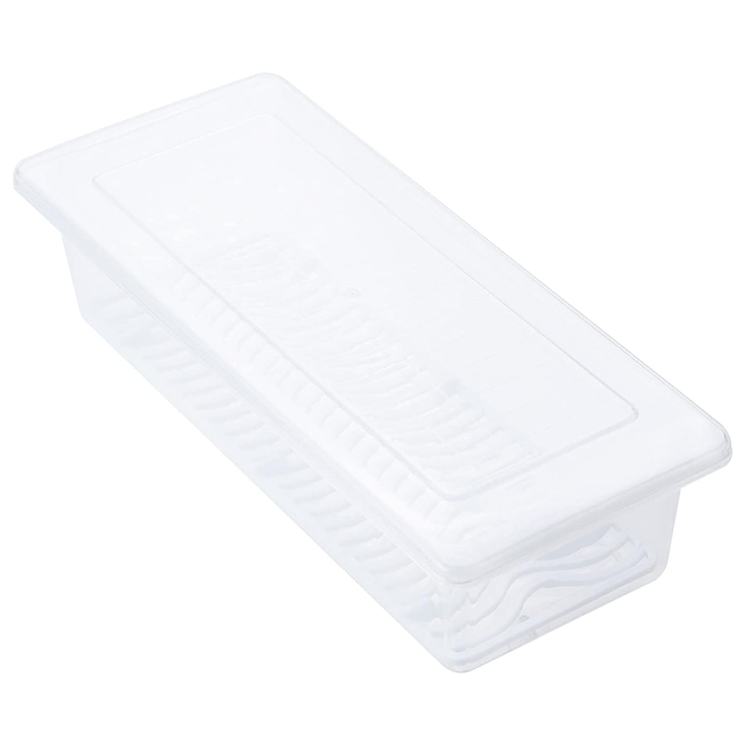 Wukusy 1500ml food storage container with removable drain plate and lid, suitable for kitchen organization and food preservation.