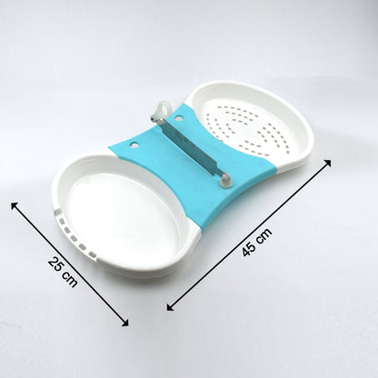 Wukusy adjustable Cut N Wash tool for household and kitchen use, designed for slicing and washing vegetables and fruits simultaneously.
