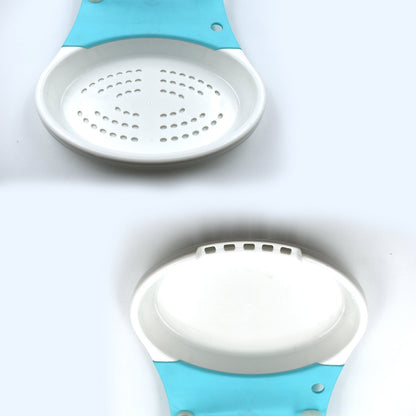 Wukusy adjustable Cut N Wash tool for kitchen use, designed for cutting and washing vegetables and fruits simultaneously.