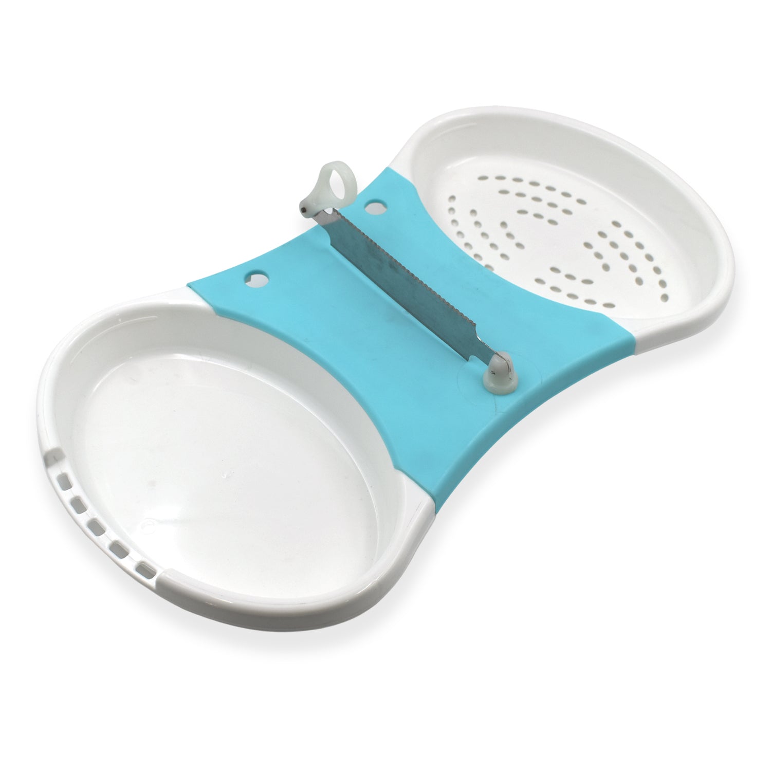 Wukusy Adjustable Cut N Wash for household kitchen use, featuring a compact design for cutting and washing vegetables and fruits.