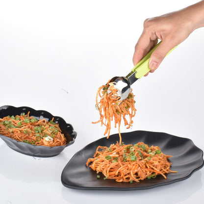 Wukusy Multi P Salad Serve Tong used in kitchen and household for grabbing and holding food items, versatile kitchen utensil.