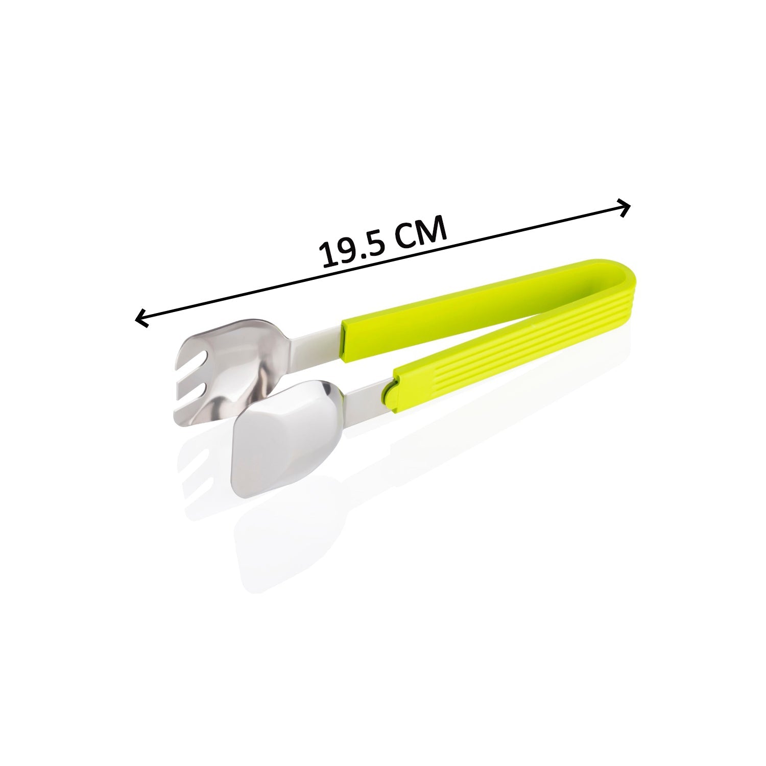 Wukusy multi-purpose salad serve tong in a kitchen setting, used for holding and grabbing food items for household and kitchen tasks.