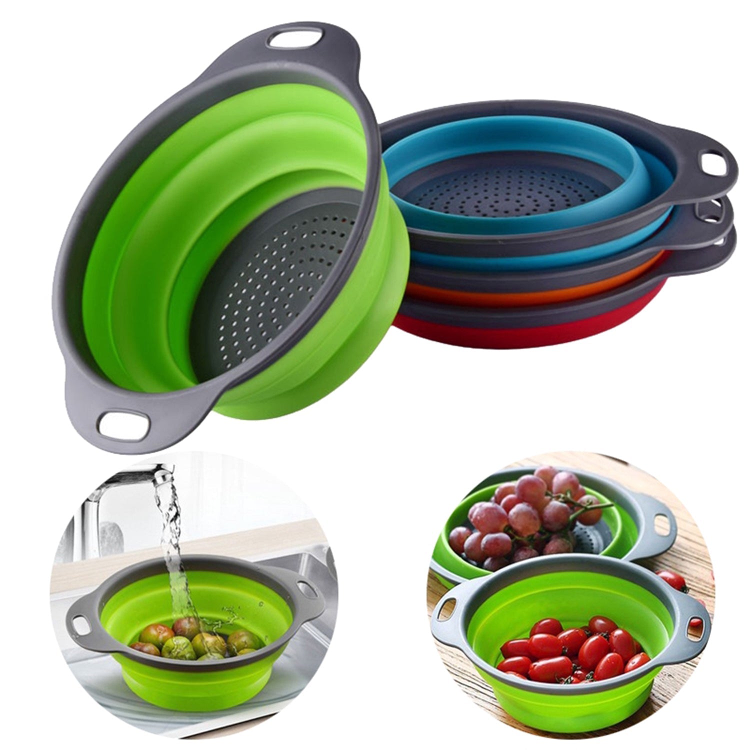 Wukusy 2712 round Sili strain used as foldable kitchen utensil for household and office kitchen tasks