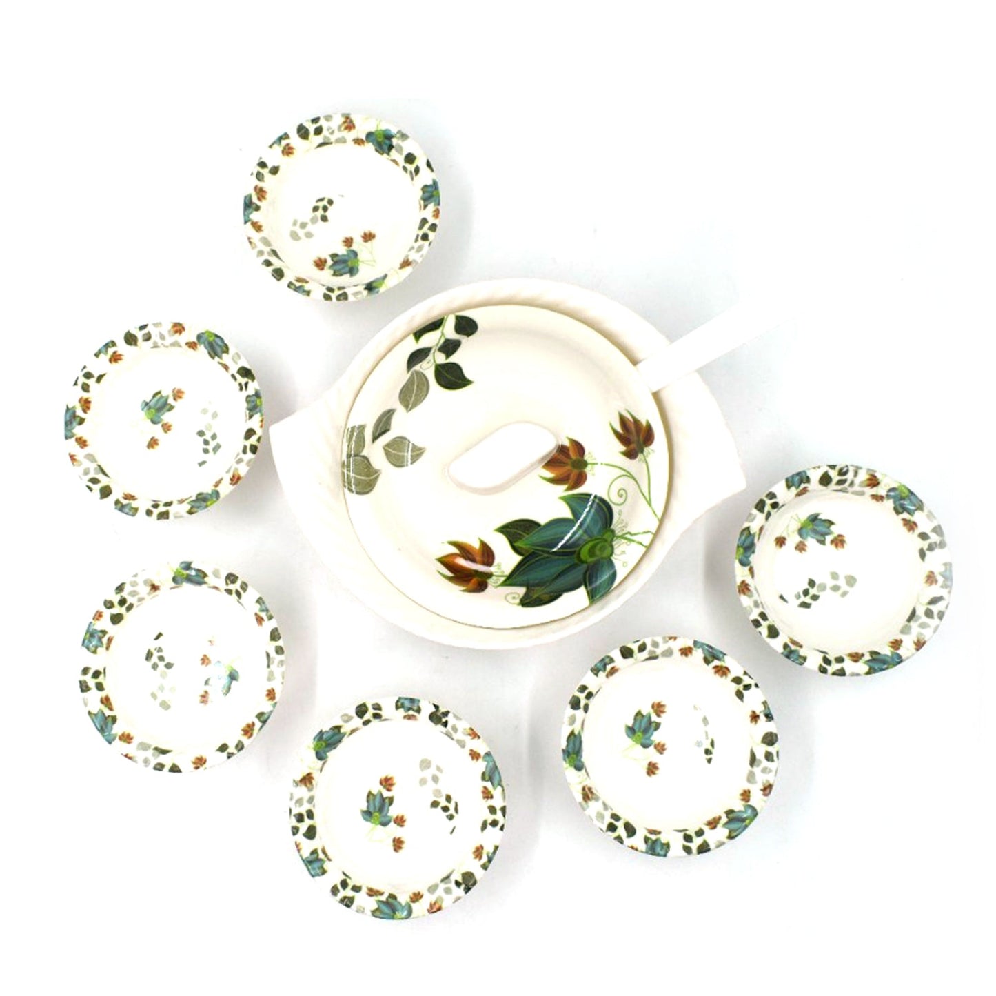 Wukusy 9-piece pudding set used as cutlery for serving food and desserts, suitable for household and official kitchen use.