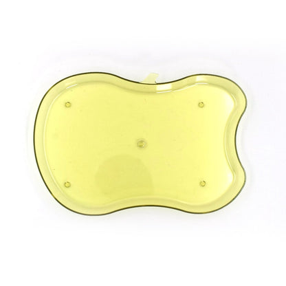 Wukusy apple-shaped tray bowl for serving snacks and food, made of ceramic, with a glossy finish and decorative apple design.