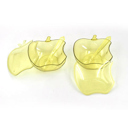 Wukusy apple-shaped tray bowl used for serving snacks and food items, perfect for home and kitchen food presentation.