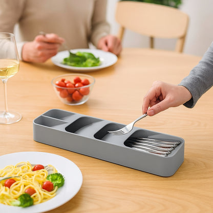 Wukusy 1-piece cutlery tray box for organizing and safely storing cutlery and kitchen utensils.