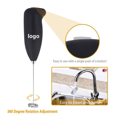 Wukusy hand blender for mixing and blending food items in home kitchen, with stainless steel blending blade and ergonomic handle.