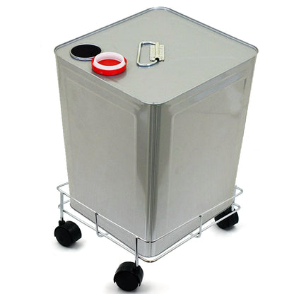 Wukusy stainless steel square oil stand for carrying oil bottles and jars easily in home and kitchen settings.