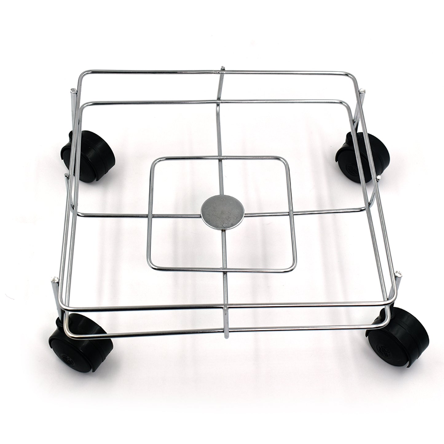 Wukusy stainless steel square oil stand for carrying oil bottles and jars easily, ideal for home kitchen organization.