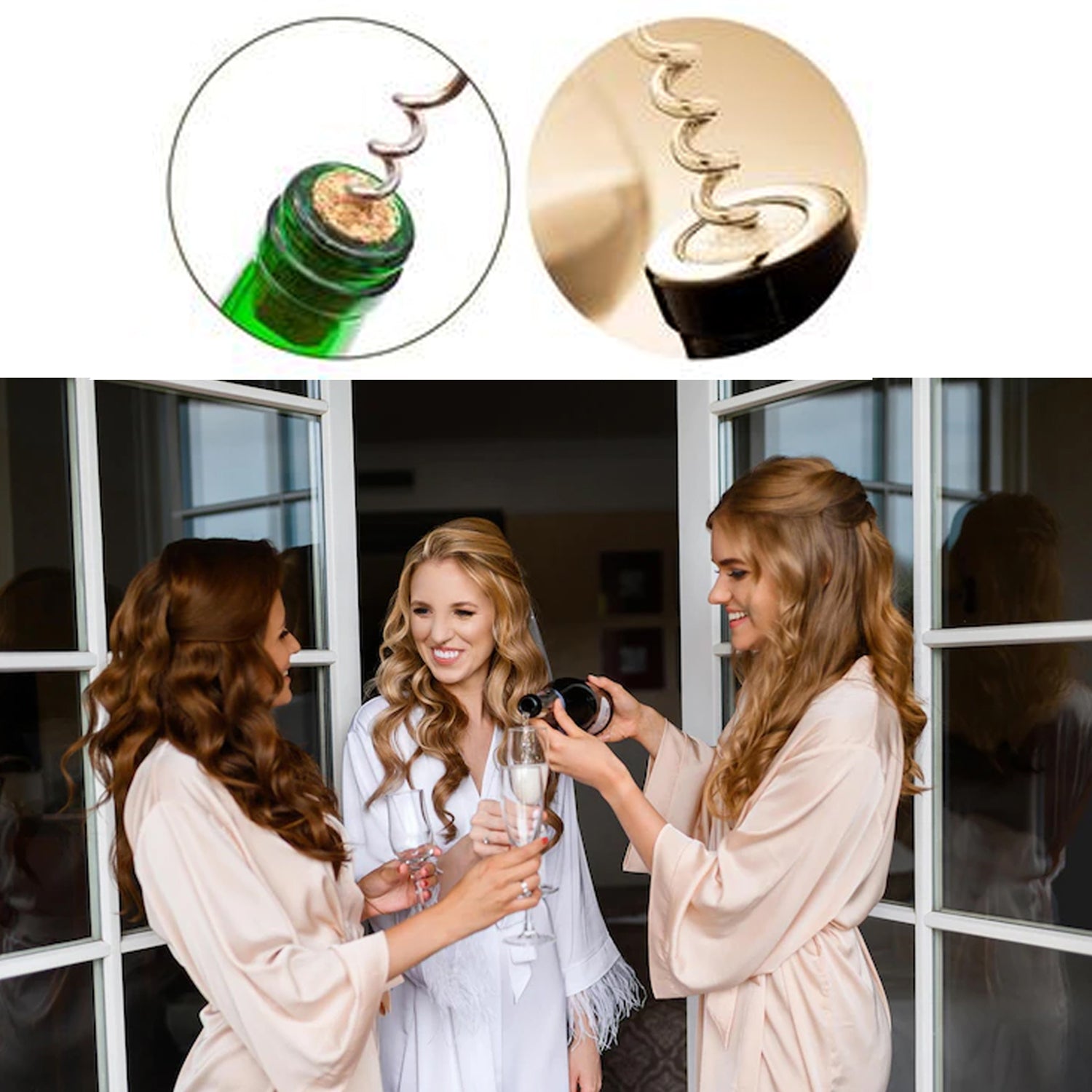 Wukusy waiter wine corkscrew and bottle opener for wine bottles and beer caps, ideal for restaurant, bar, and home use