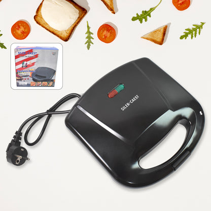 Wukusy waffle maker with non-stick plates, makes two square waffles, features indicator lights for easy use.