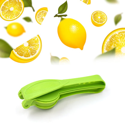 Wukusy 2-in-1 plastic lemon squeezer and opener for kitchen use, compact and durable citrus juicer and bottle opener tool