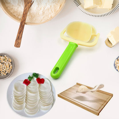 Wukusy plastic round roll forming cutter cake ball tongs and molds for baking, in mixed colors, for home kitchen use.