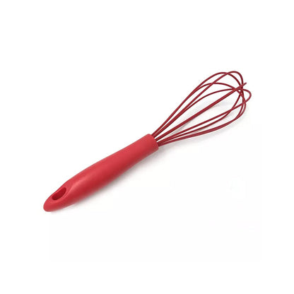Wukusy manual whisk mixer with silicone handle, ideal for whipping cream, eggs, and mixing flour in the kitchen.