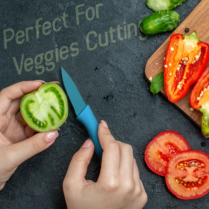 Wukusy 6-piece forged kitchen knife set with a professional box, includes various kitchen knives for home cooking.