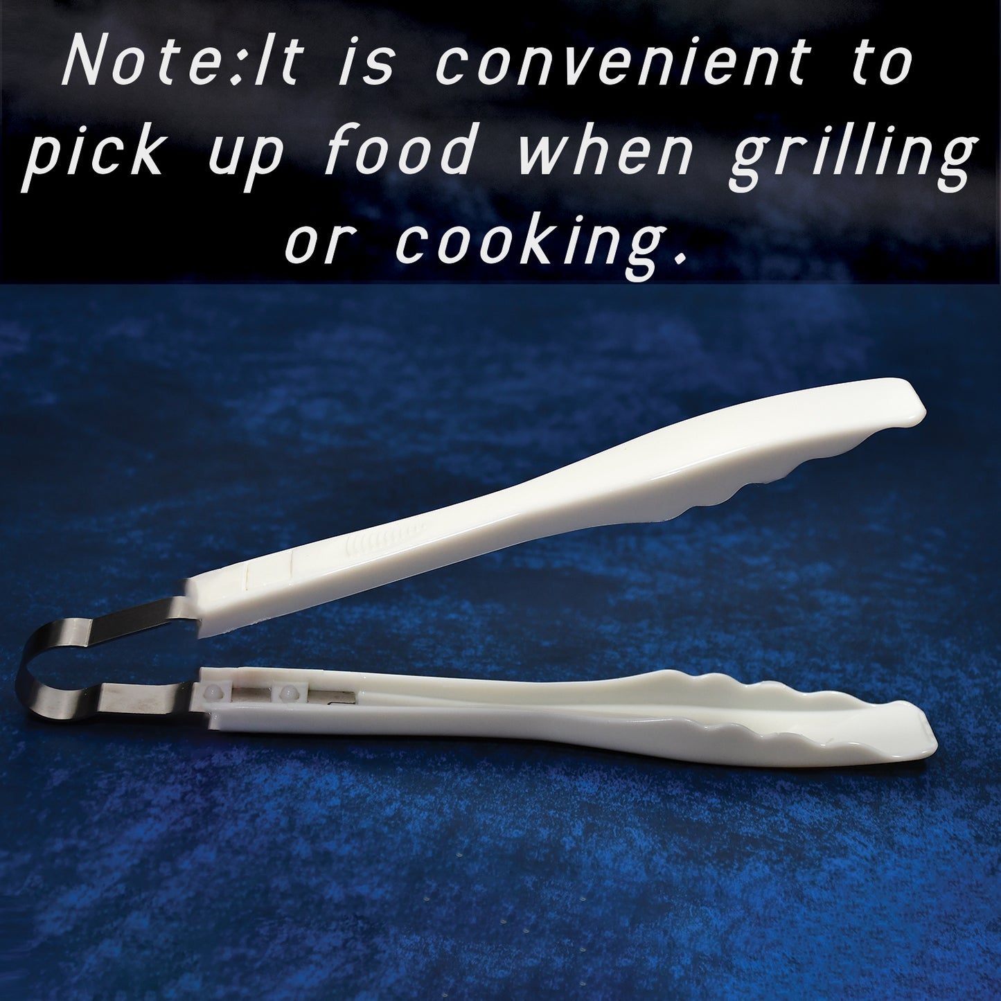 Wukusy plastic handle bread clamps and kitchen tongs, perfect for cooking and baking, with ergonomic grip for easy handling