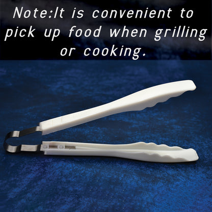 Wukusy plastic handle bread clamps and kitchen tongs, perfect for cooking and baking, with ergonomic grip for easy handling