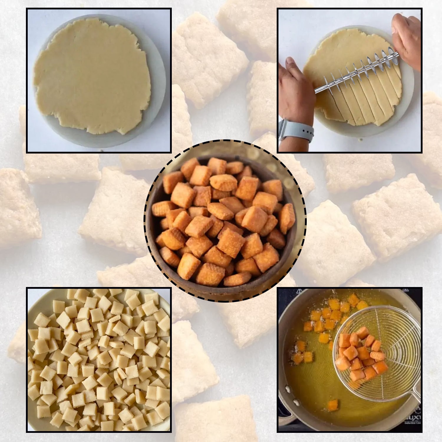 Wukusy dough cutter tool for kitchen, used for cutting and shaping dough during baking or cooking processes.