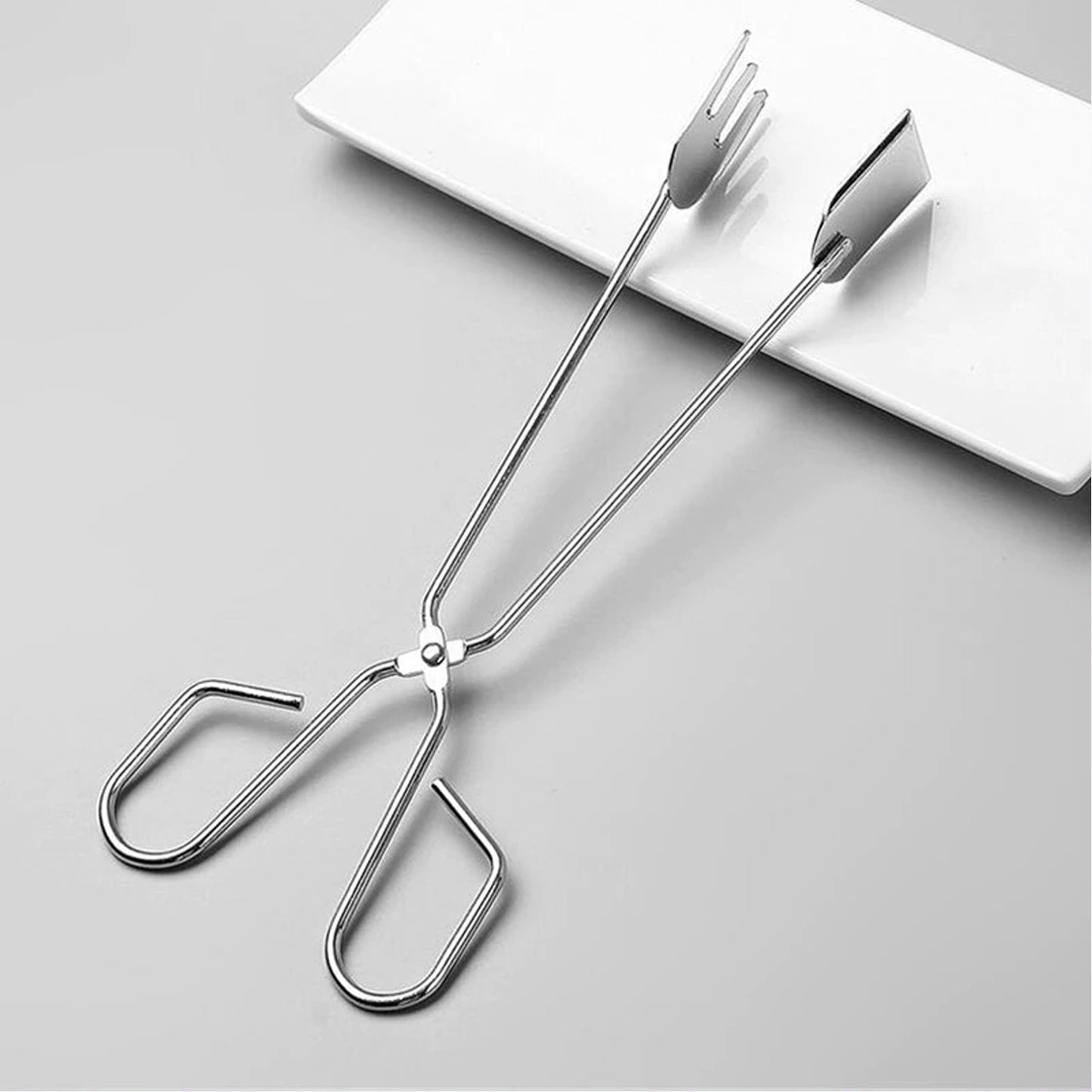 Wukusy 2970 Handle Cooking Tong for salad and barbecue, stainless steel buffet tongs for home and kitchen use