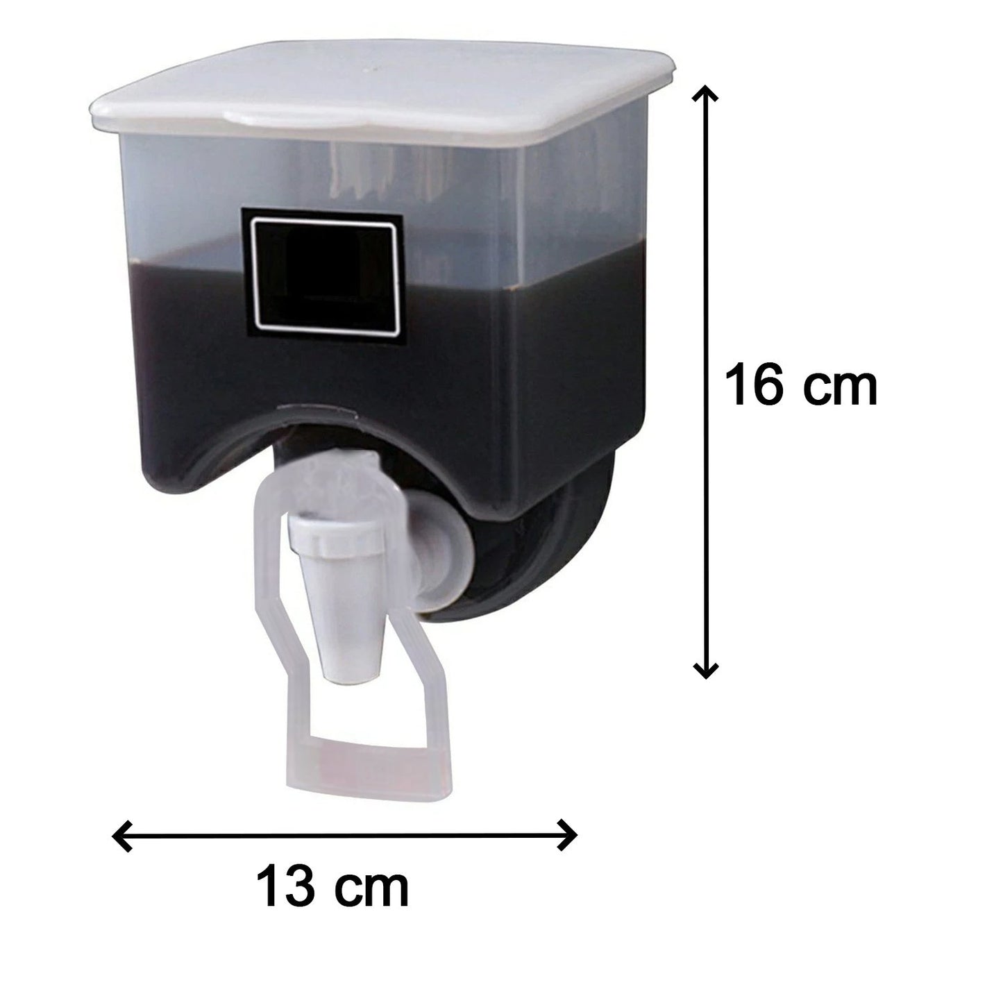 Wall-mounted Wukusy oil dispenser bottle, 1100ml capacity, for kitchen use, with a clear container and pump for easy oil dispensing.