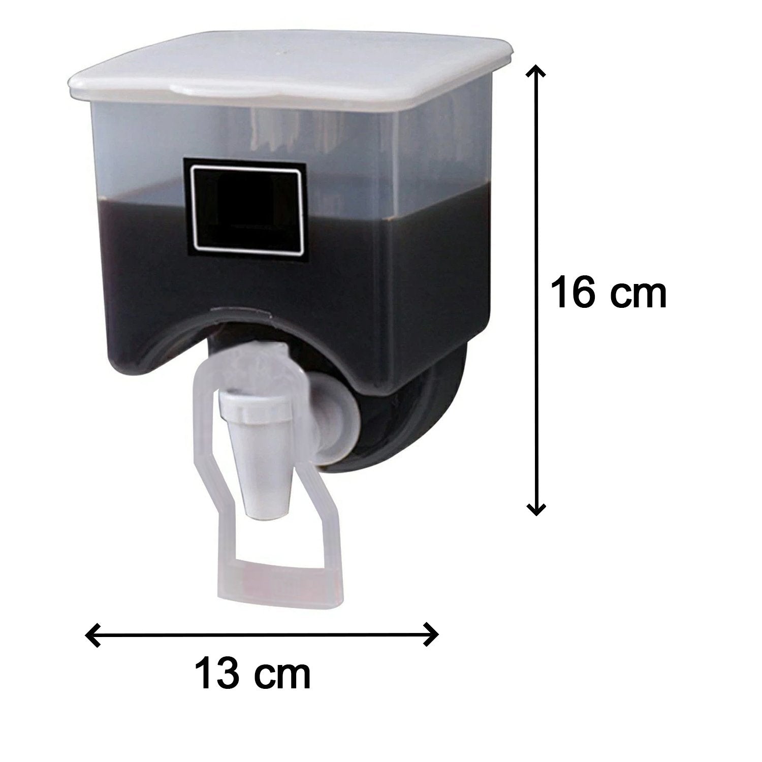 Wall-mounted Wukusy oil dispenser bottle, 1100ml capacity, for kitchen use, with a clear container and pump for easy oil dispensing.