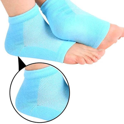 Wukusy 343 Heel Pain Relief Silicone Gel Heel Socks in multicolor, designed for comfort and support for heel pain relief.