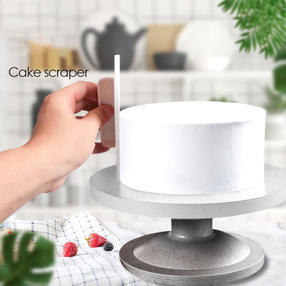 Wukusy plastic cake and pastry decorating icing smoother for baking and cake decorating in a home kitchen setting