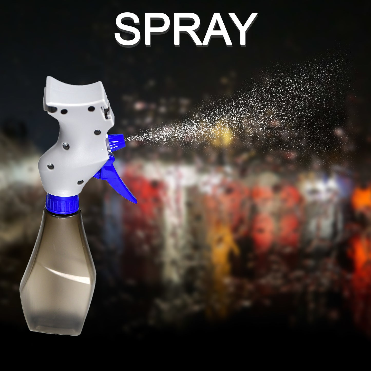 Wukusy 4946 plastic 3-in-1 glass cleaner spray and cleaning brush pack for home and kitchen use.