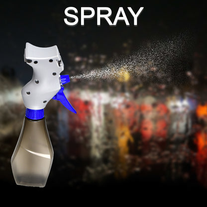 Wukusy 4946 plastic 3-in-1 glass cleaner spray and cleaning brush pack for home and kitchen use.