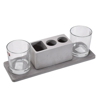 Wukusy 5223 2-wine glass marble holder with attractive design, ideal for hotel and cafe home and kitchen use.