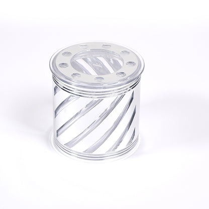 Wukusy dry fruit container, 750ml airtight storage box for kitchen and home use, transparent plastic with lid.