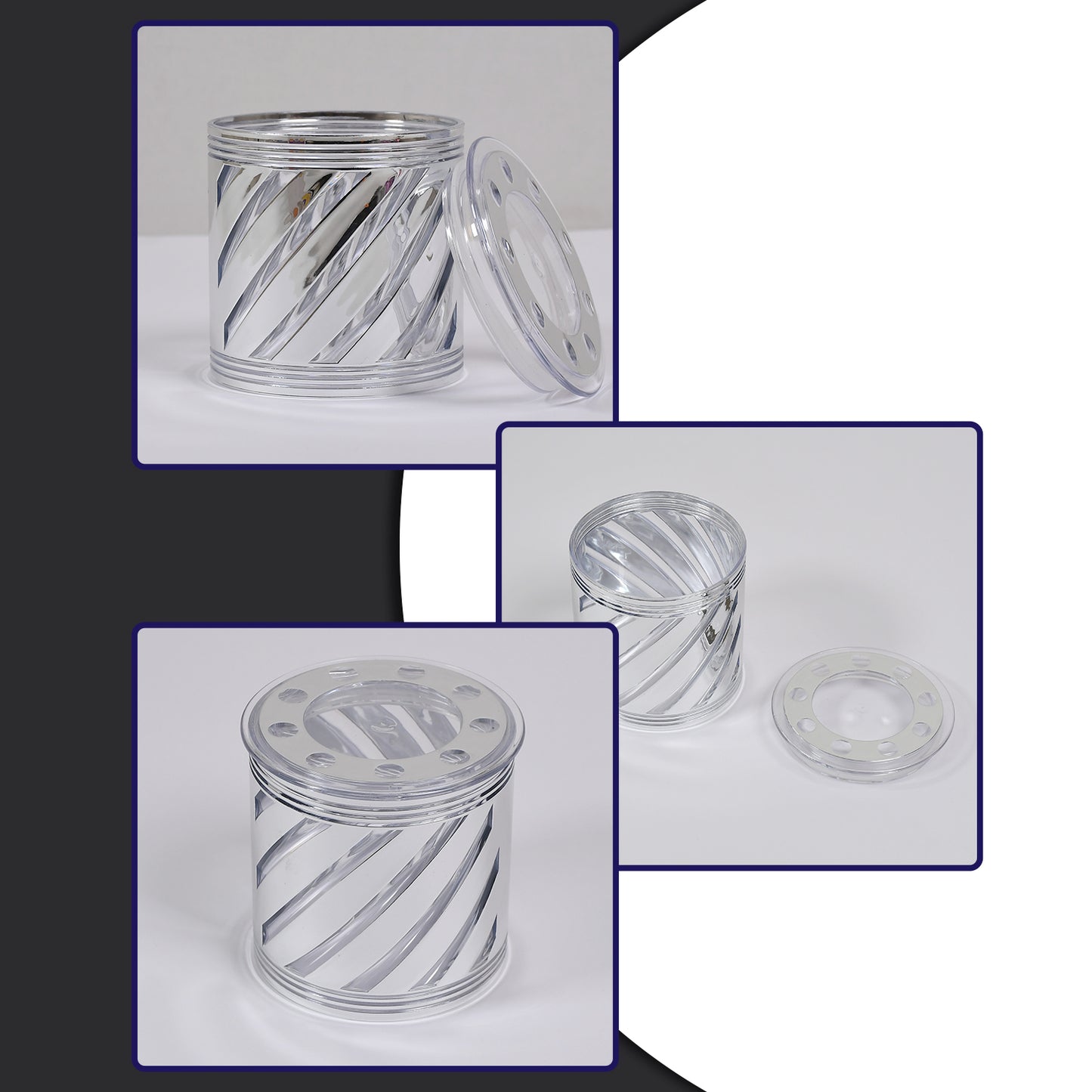 Wukusy 750ml dry fruit storage box, airtight container for home and kitchen use, clear plastic with lid.