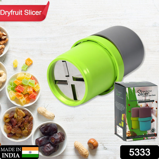 Wukusy 3-in-1 plastic dry fruit and paper mill grinder, slicer, chocolate and butter cutter in multicolor, suitable for home kitchen use.
