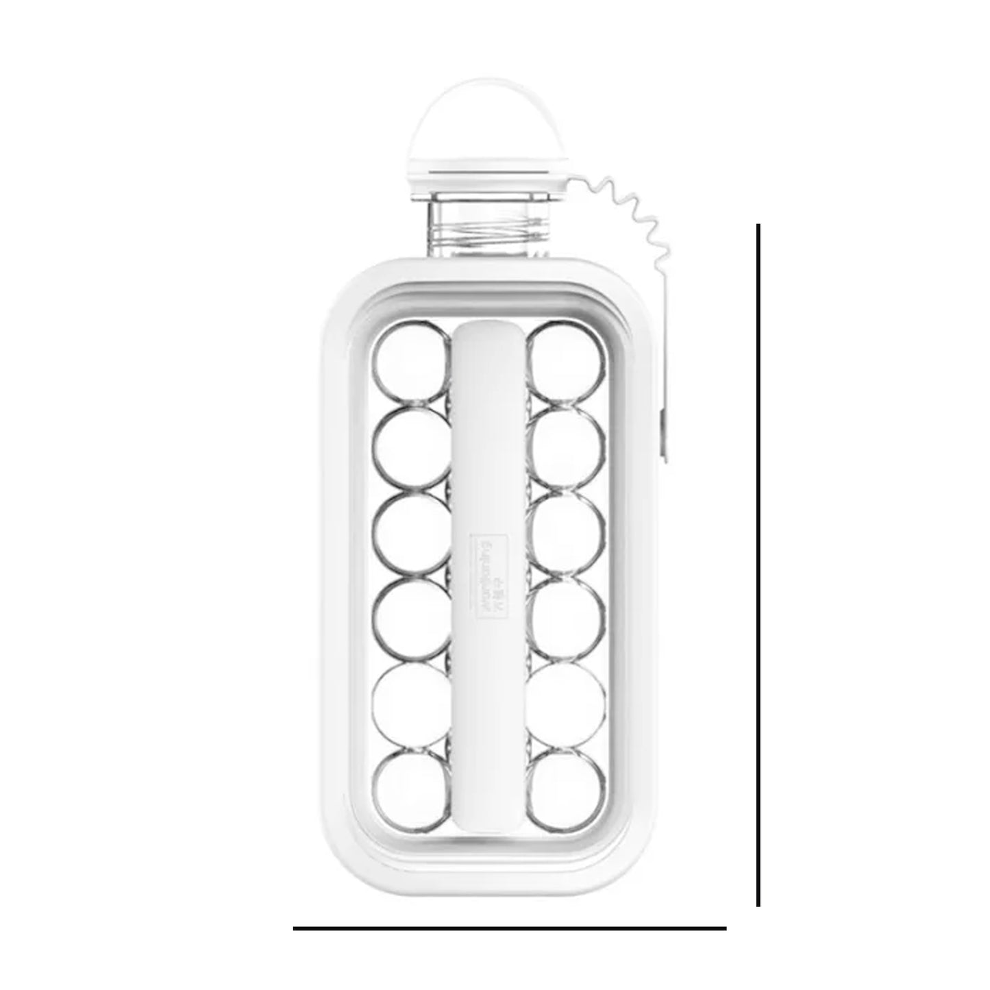 Wukusy foldable ice tray with lid for making 14 ice balls, ideal for camping, hiking, and outdoor outings.