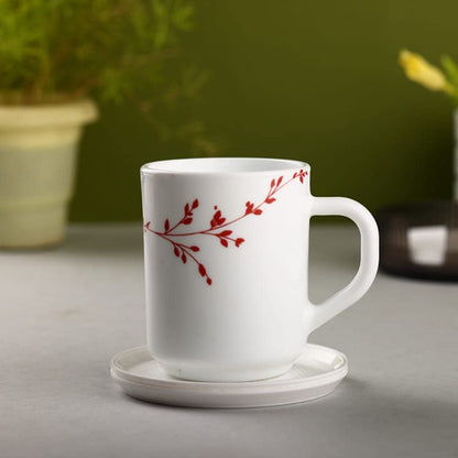 Wukusy set of 6 plastic coasters for tables and desks, spill protection, durable, non-slip, fits standard drinking glasses and mugs.