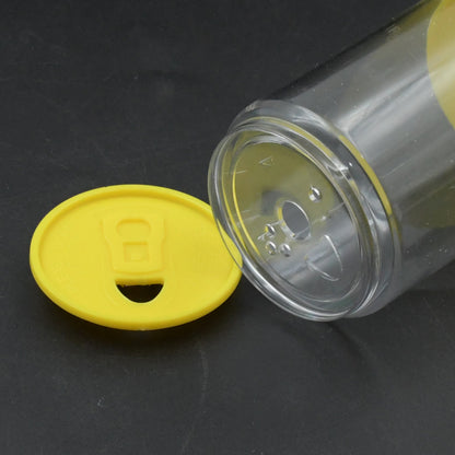 Wukusy salt bottle dispenser with opener, high-quality plastic salt shaker for home, picnic, and camping use in a 4-pack.