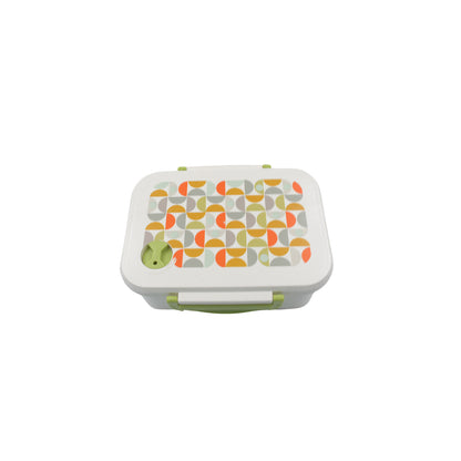 Wukusy 3-compartment leak-proof lunch box with spoon, ideal for school or office use, made of durable materials for home & kitchen.