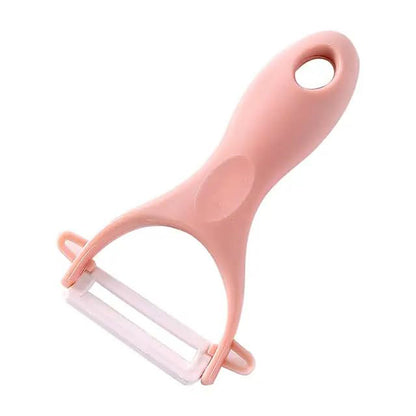 Wukusy stainless steel blade peeler for professional and household kitchens, with a comfortable handle and sharp peeling blade.