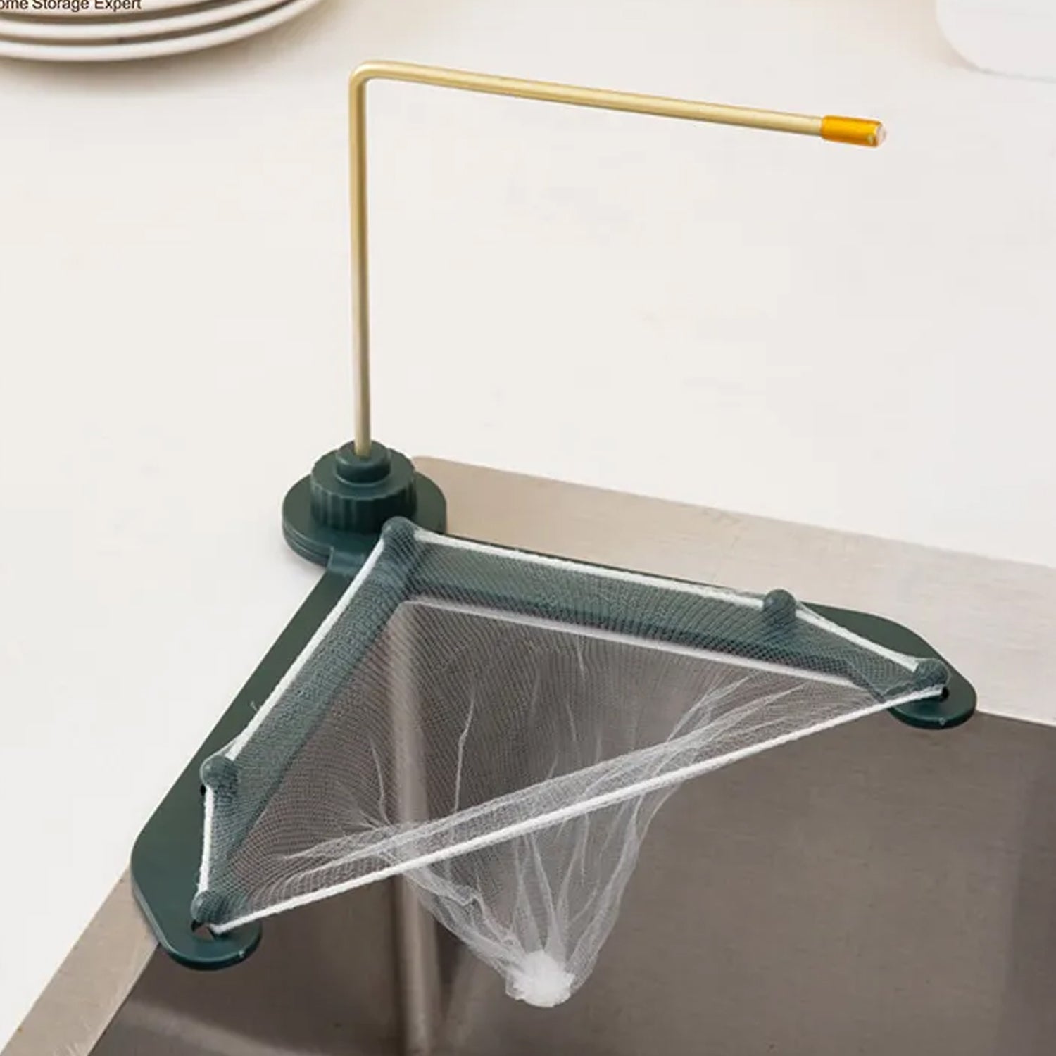 Wukusy kitchen sink filter basket with mesh strainer for food residue, hair, and paper scraps, practical kitchen sink drainer.