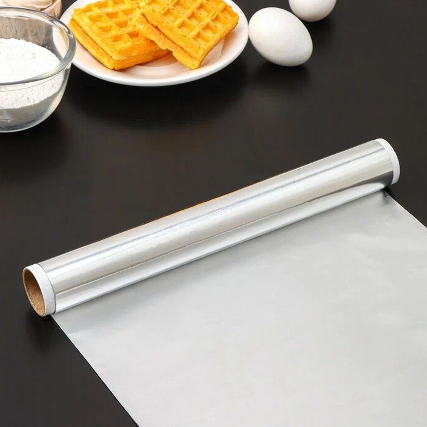 Wukusy food-grade aluminum foil roll, heavy-duty non-stick thick aluminum foil sheet for baking and grilling, 72 meters long.