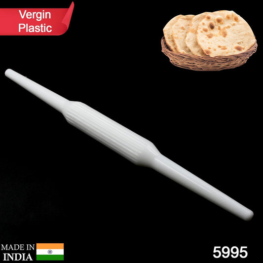 Wukusy plastic rolling pin for roti and chapati, high-quality kitchen tool, durable and easy to use for homemade Indian bread.
