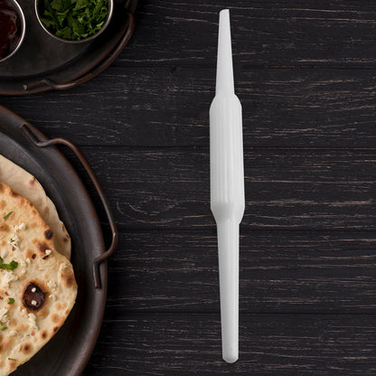 Wukusy plastic rolling pin for roti and chapati, high-quality kitchen tool for dough rolling, 1-piece.