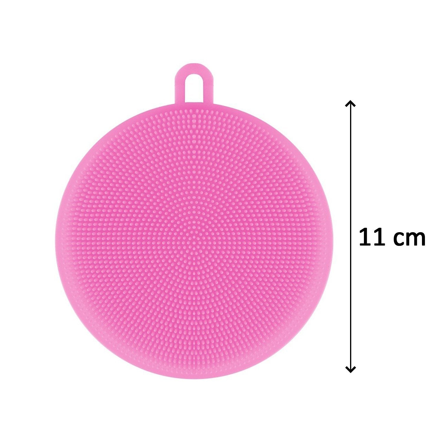 Wukusy silicone dish scrubber sponge in mix colors, mildew-free and non-stick, ideal for cleaning dishes in the kitchen.