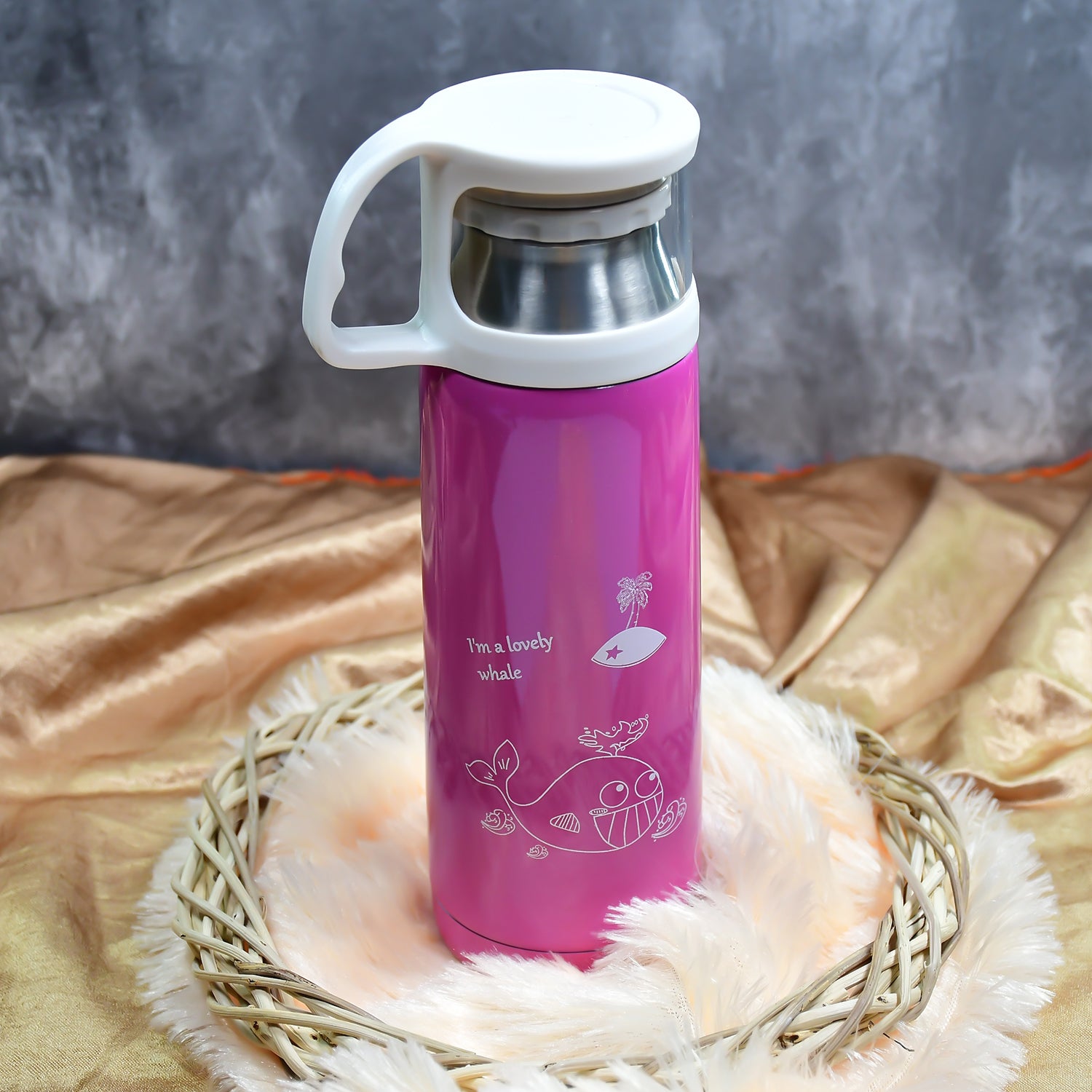 Wukusy stainless steel mix bottle for water and beverages, 1-piece, durable home and kitchen drink container.