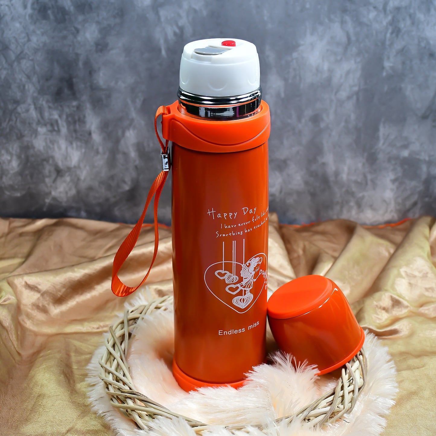 Wukusy stainless steel mix bottle for water and beverages, 1-piece, durable home and kitchen water storage container